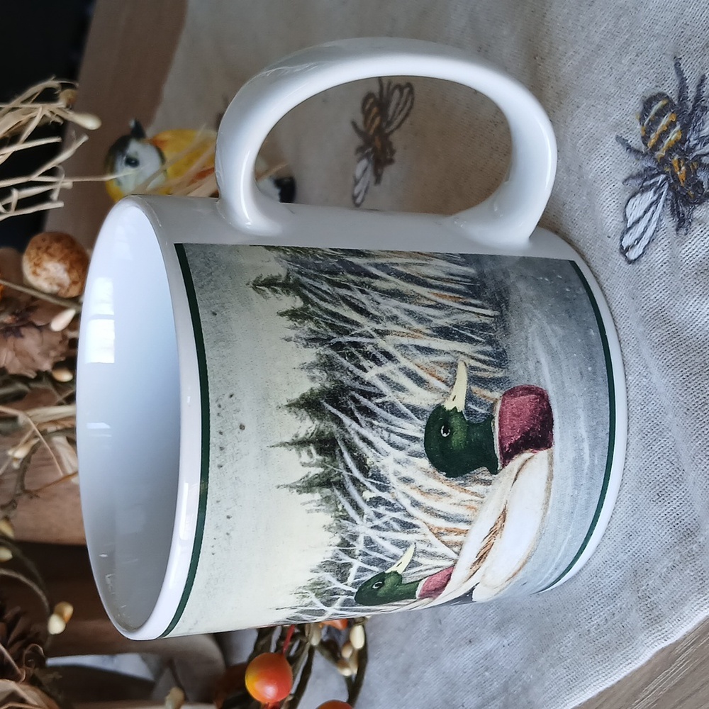 Sakura NORTHWOODS David Carter Brown Mallard Ducks Mug 12 oz Replacement